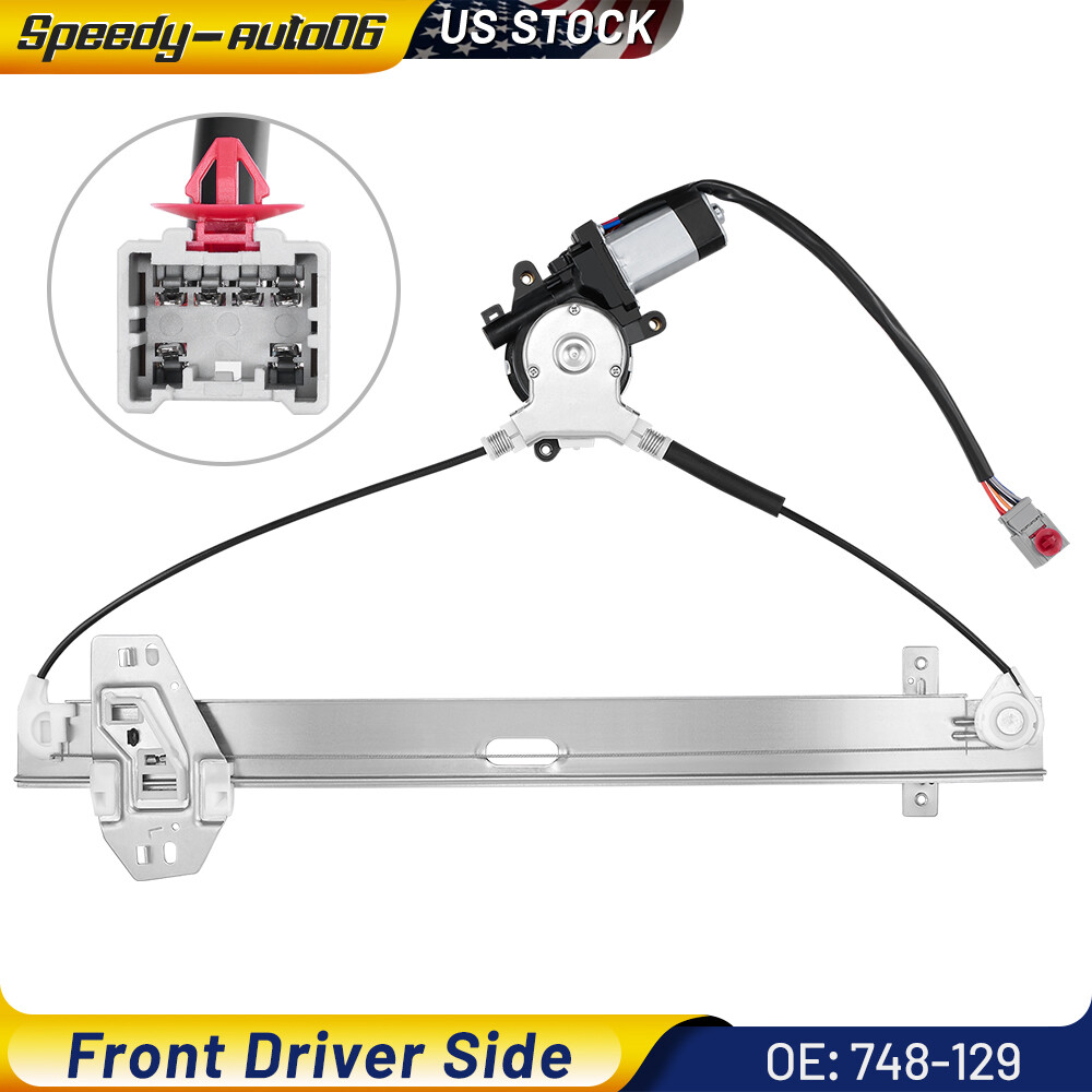 For 2003-2008 Honda Pilot Front Driver Side Power Window Regulator with Motor