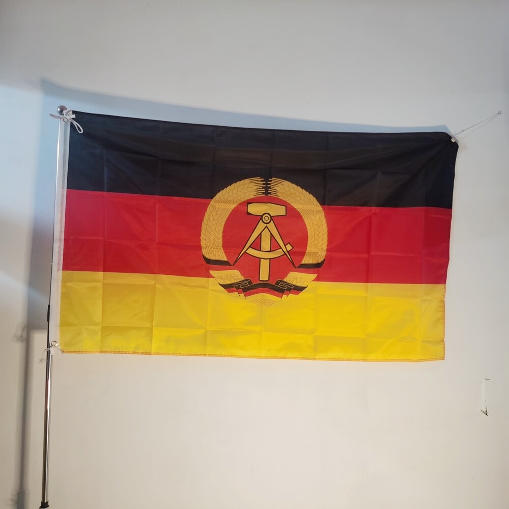 East Germany Flag 90x150cm | GDR German Democratic Republic Banner | Polyester