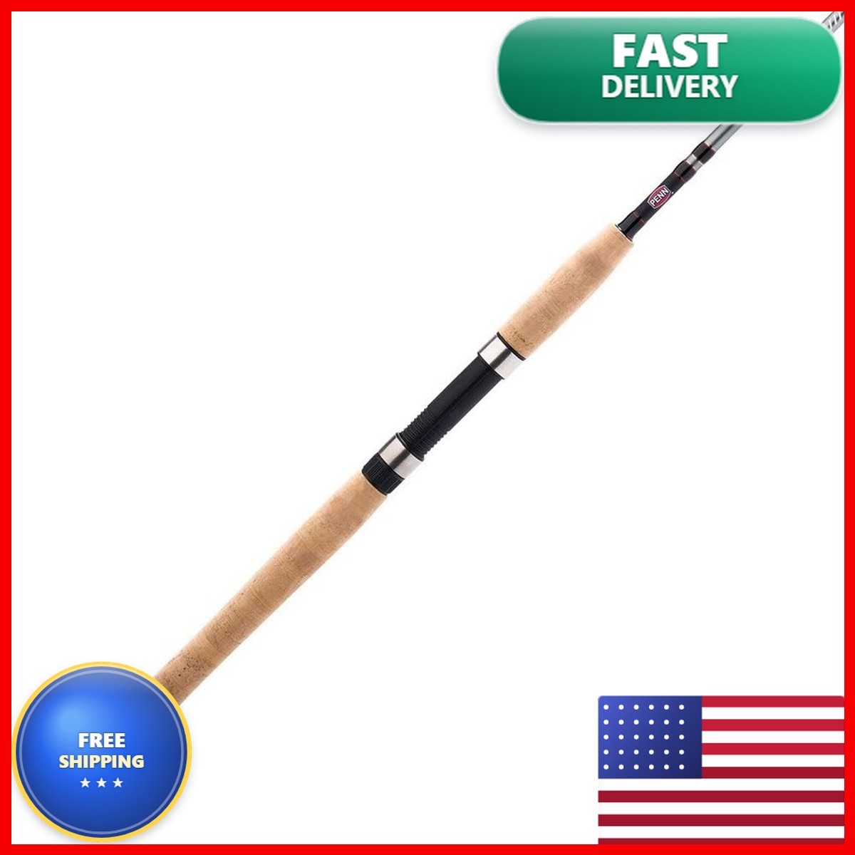 PENN Prevail III 7\' Inshore Spinning Rod 1-Piece Graphite