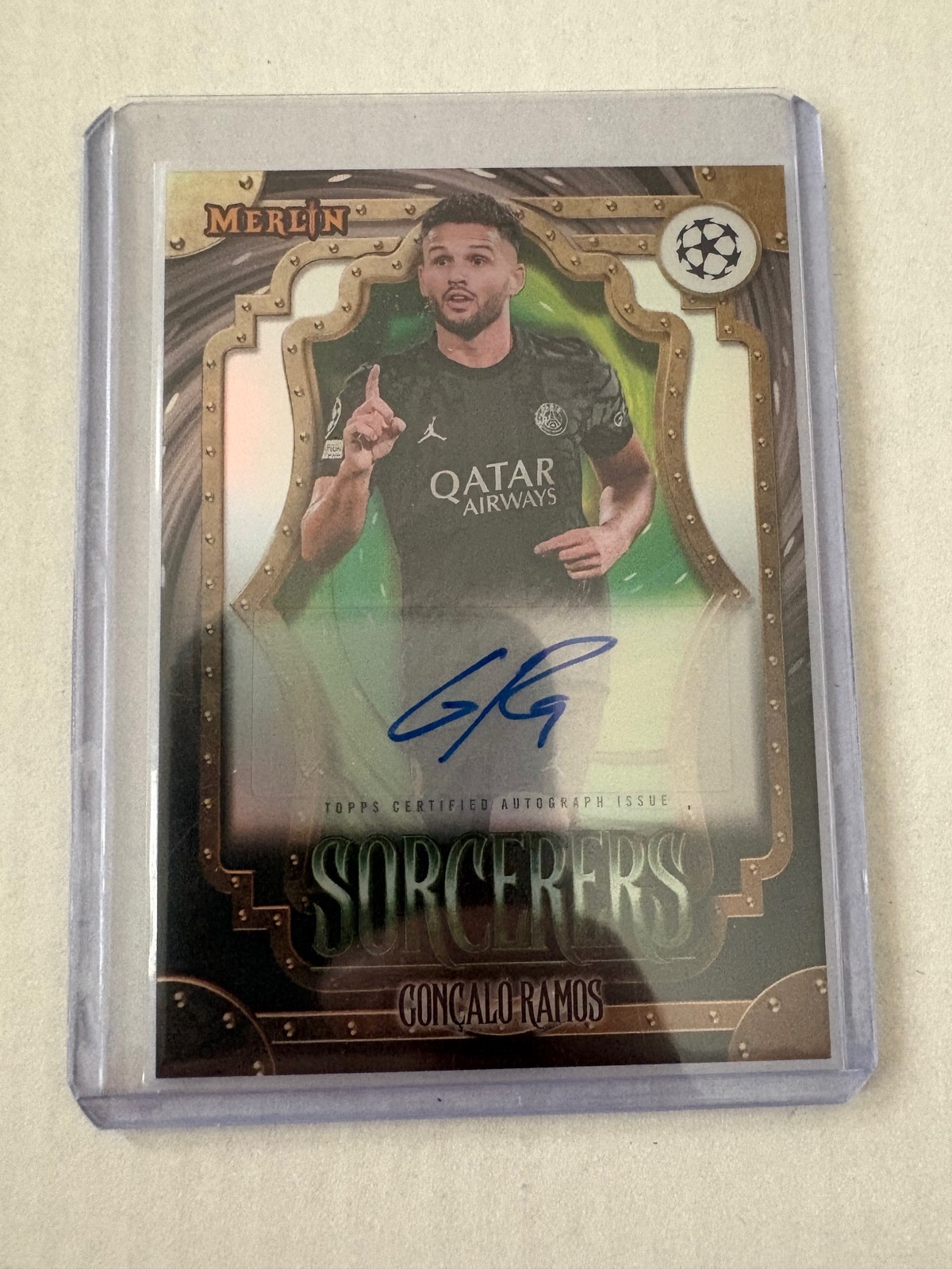 2023-24 Merlin UEFA #SA-GR Gonçalo Ramos Sorcerer\'s Autographs