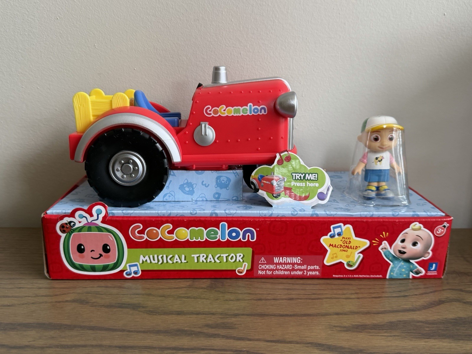 CoComelon Musical Tractor w/ Sounds & JJ Figure NEW – Plays “Old MacDonald”