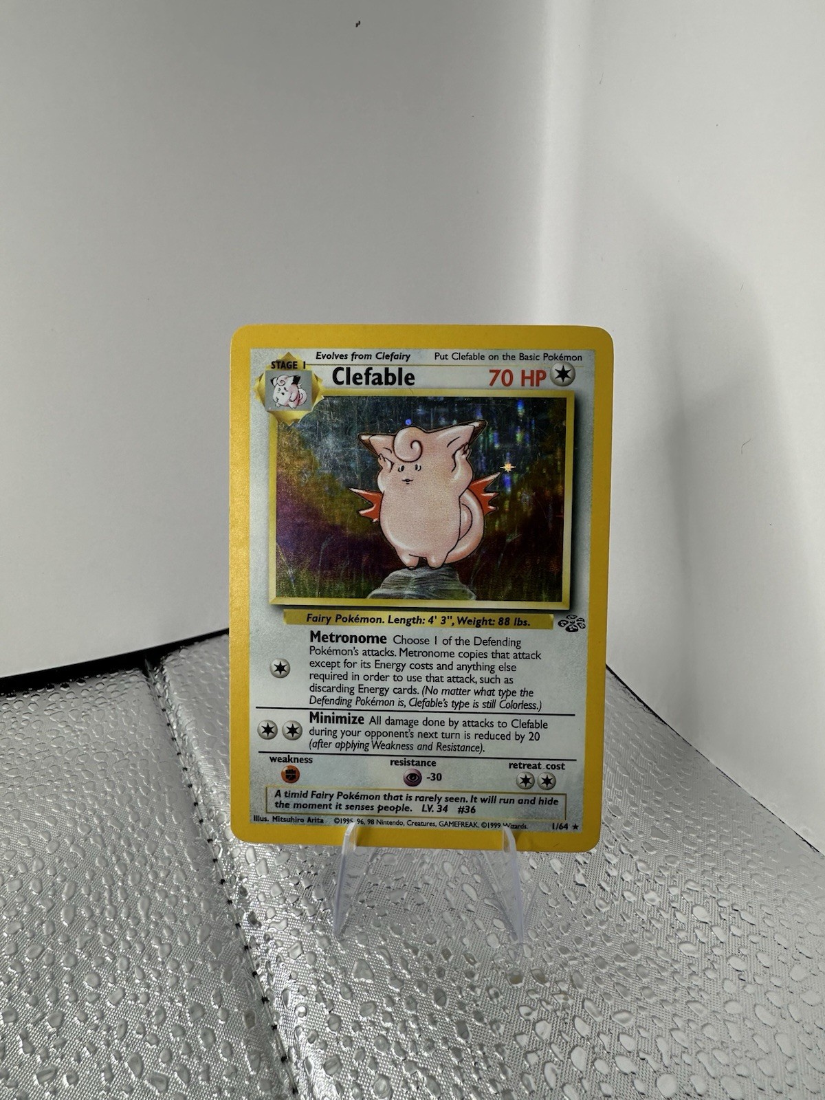 Clefable 1/64 Jungle 1999 Holo Rare WOTC MP