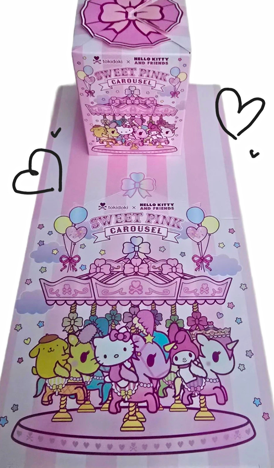 tokidoki Hello Kitty and Friends Sweet Pink Carousel set of 9 blind boxes NEW