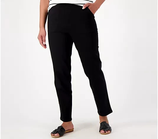 Denim & Co. Original Waist Stretch Regular Side Pocket Pant-Core NWT A600870 Denim & Co. Original Waist Stretch Regular Side Pocket Pant-Core NWT A600870