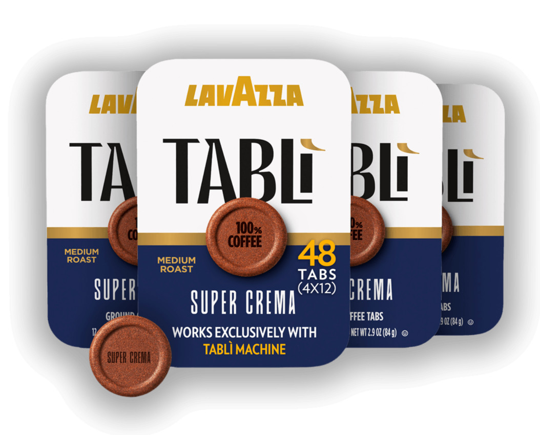 Lavazza Super Crema Espresso Tabs for Tabli Machines, 48 Count Box, Exp. 6/27