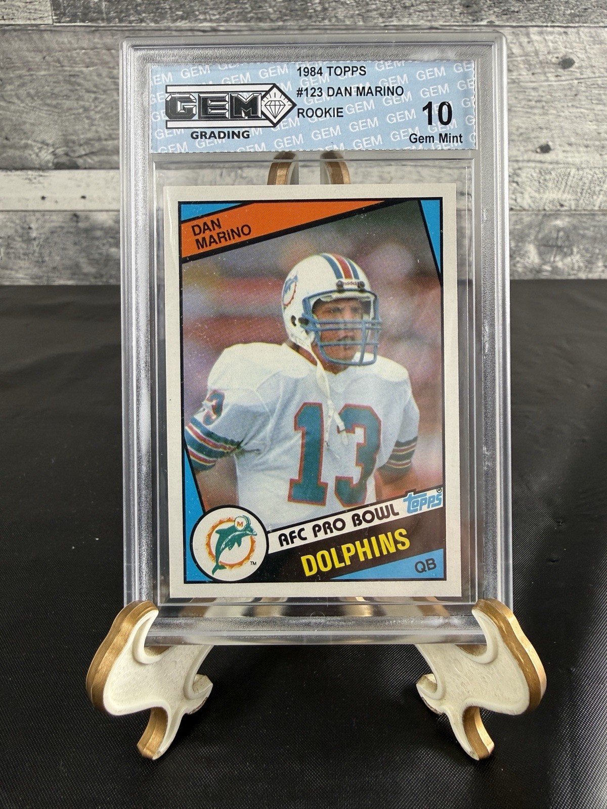Dan Marino Rookie 1984 Topps #123 RC Card Football Miami Dolphins GEM MINT 10