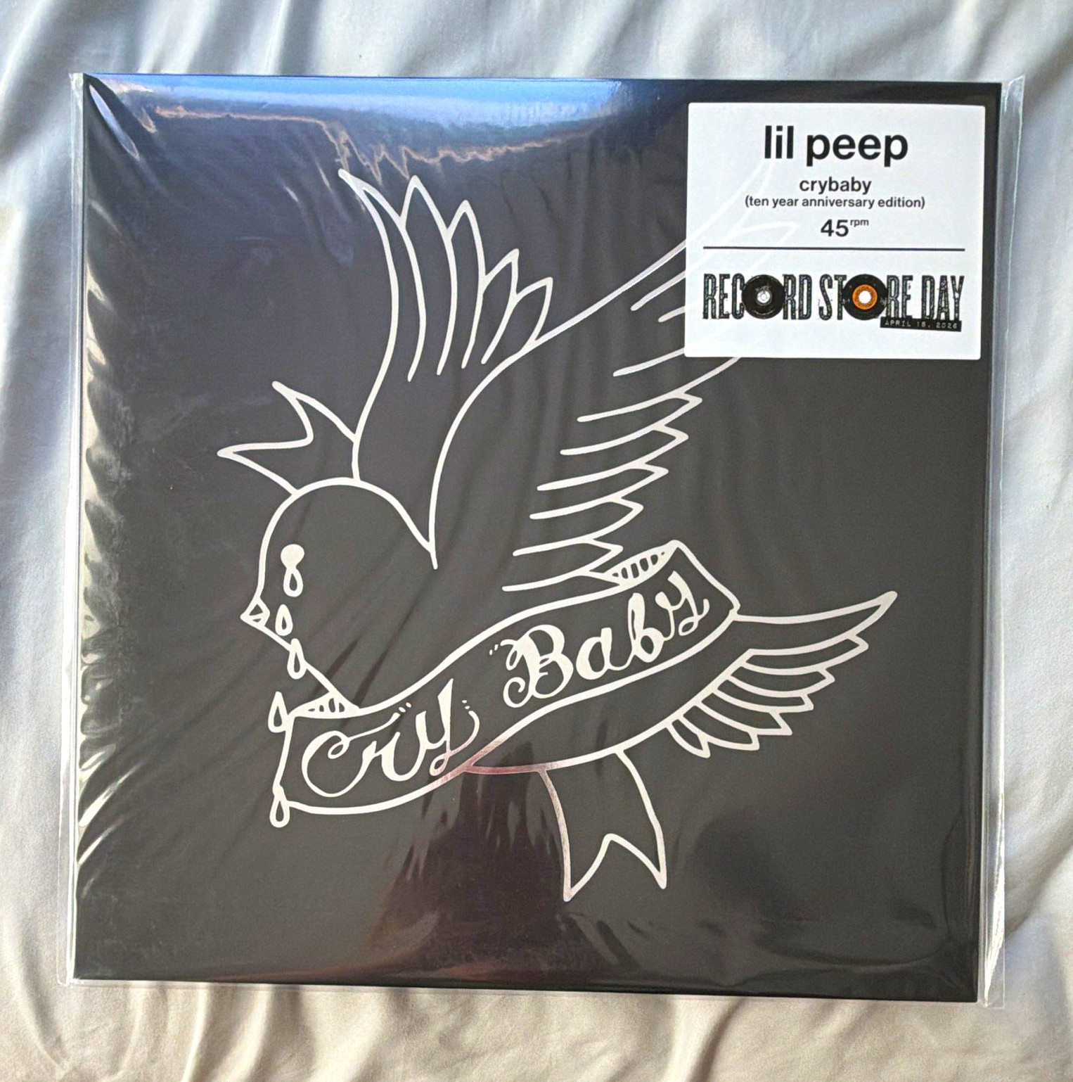 Lil Peep Crybaby Record Store Day 45 RPM Black Vinyl Record Sealed /3000 Lil Peep Crybaby Record Store Day 45 RPM Black Vinyl Record Sealed /3000