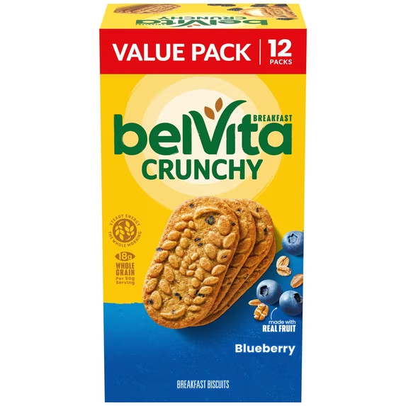 belVita Breakfast Bars Biscuits, Blueberry, Value Pack, 12 Packs belVita Breakfast Bars Biscuits, Blueberry, Value Pack, 12 Packs