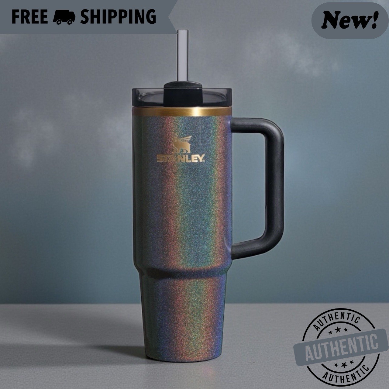 Stanley Dream Weaver Quencher H2.0 Flowstate Tumbler 40oz Fairy Dust Cup IN HAND Stanley Dream Weaver Quencher H2.0 Flowstate Tumbler 40oz Fairy Dust Cup IN HAND