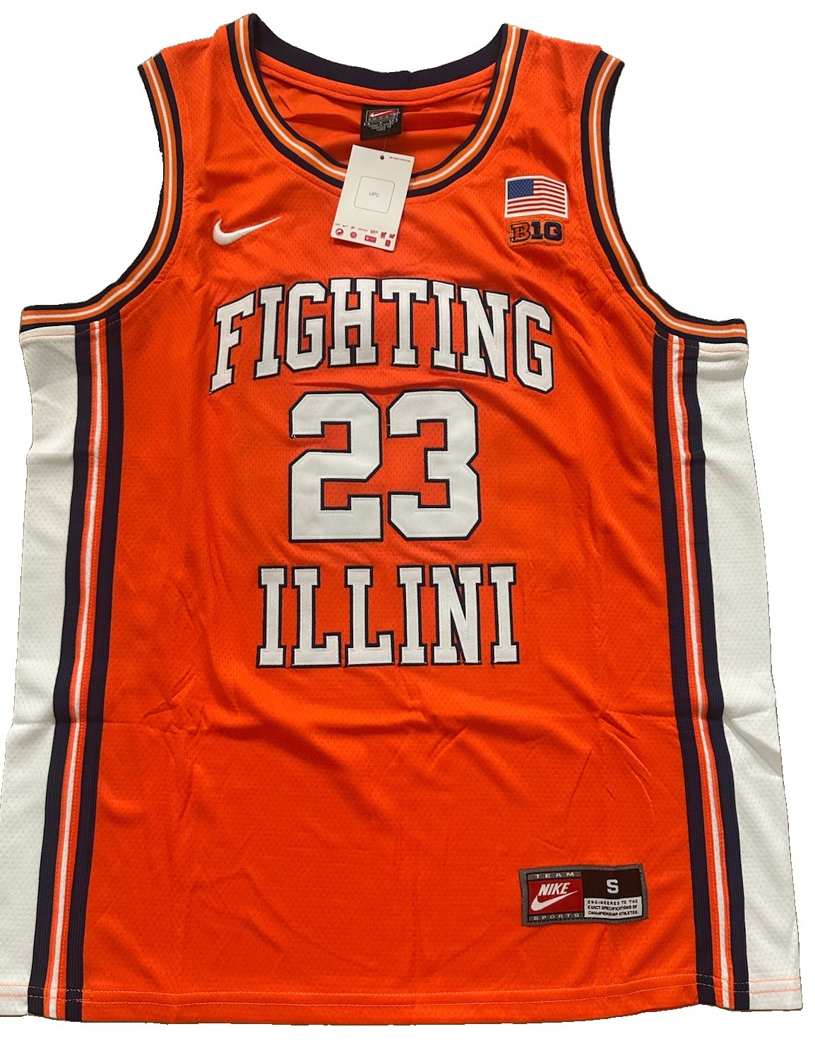 Keaton Wagler Illinois Fighting Illini Jersey RARE Men Small S New LA Clippers