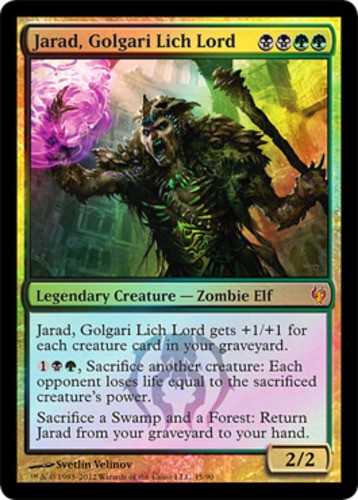1x Jarad, Golgari Lich Lord - Foil Light Play, English Duel Decks: Izzet vs Golg