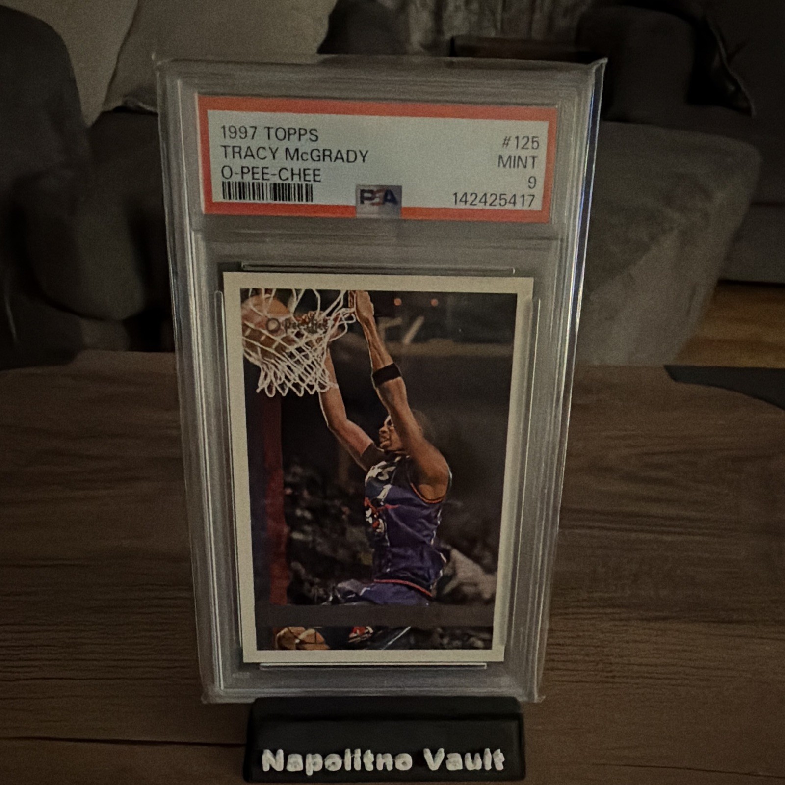 Topps 1997-98 O-Pee-Chee RC Tracy McGrady #125 Raptors PSA 9 pop 11 psa10 pop 7