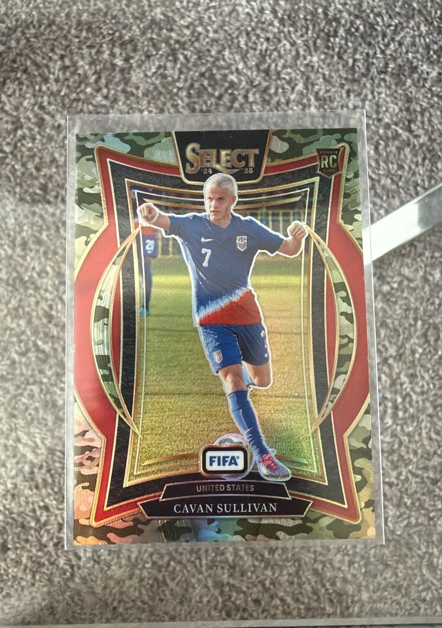 2024-25 Panini Select FIFA #98 Cavan Sullivan Camo #/135 2024-25 Panini Select FIFA #98 Cavan Sullivan Camo #/135