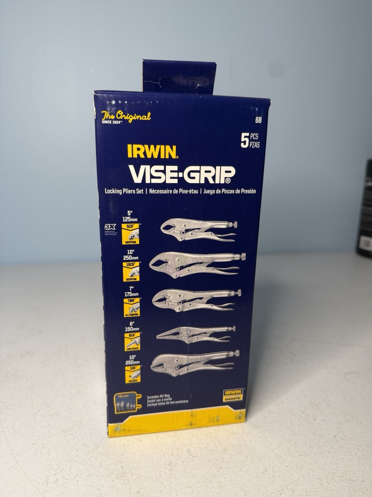 IRWIN VISE-GRIP Original Locking Pliers Set 5 Piece 68 Vise Grips NEW