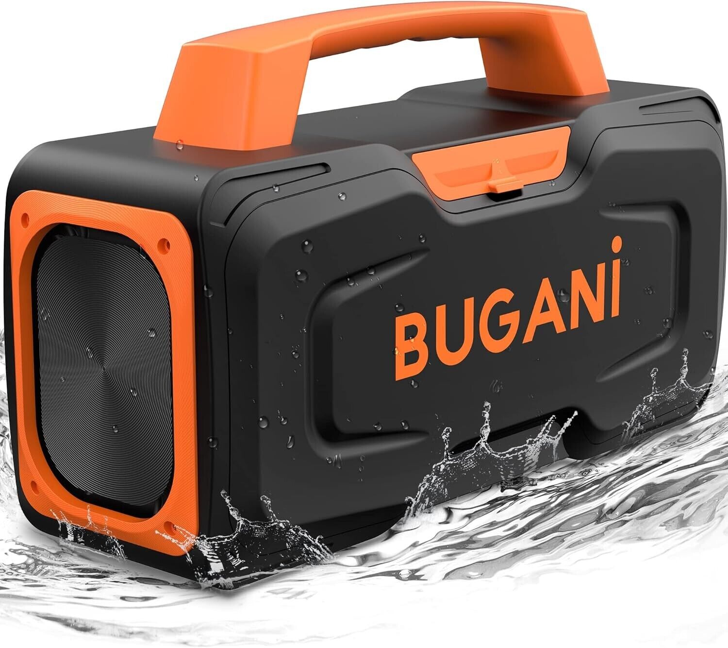 BUGANI Portable Wireless Speaker Waterproof Support Mic AUX USB for Party, Pool