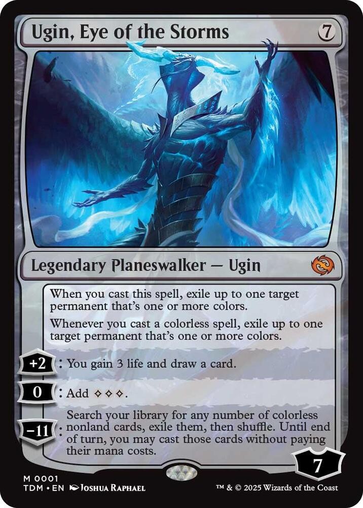 1x Ugin, Eye of the Storms - Tarkir: Dragonstorm Near Mint - MTG