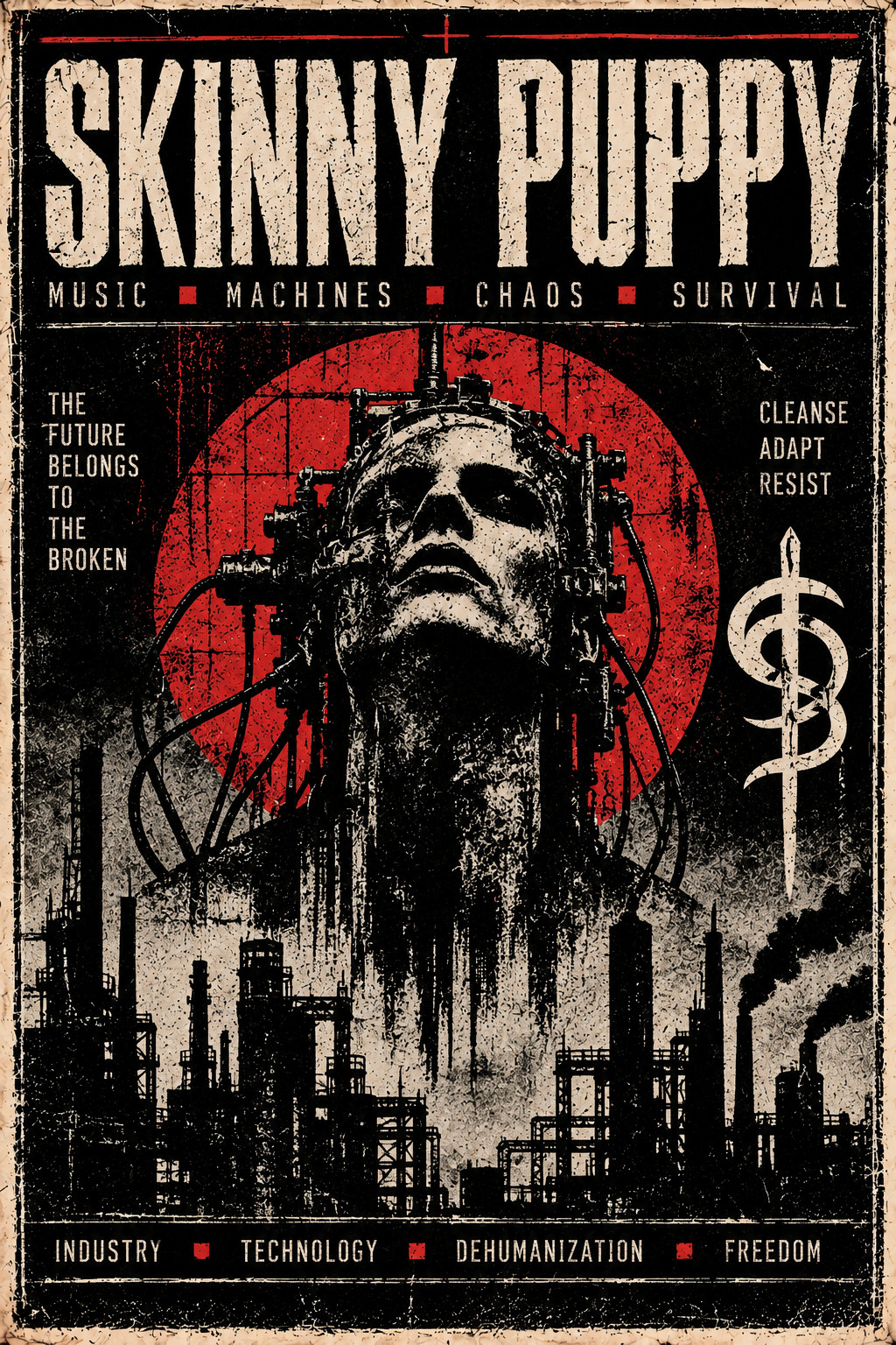 Skinny Puppy Punk Rock band music Poster print Skinny Puppy Punk Rock band music Poster print
