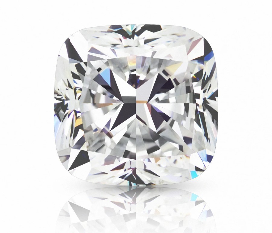 3 Ct Lab Grown Diamond CVD Cushion Cut Certified Natural D Color VVS1 Clarity