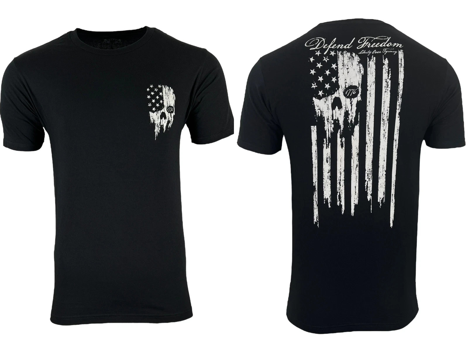 Howitzer Style Men\'s T-Shirt DEFEND FREEDOM Military Grunt