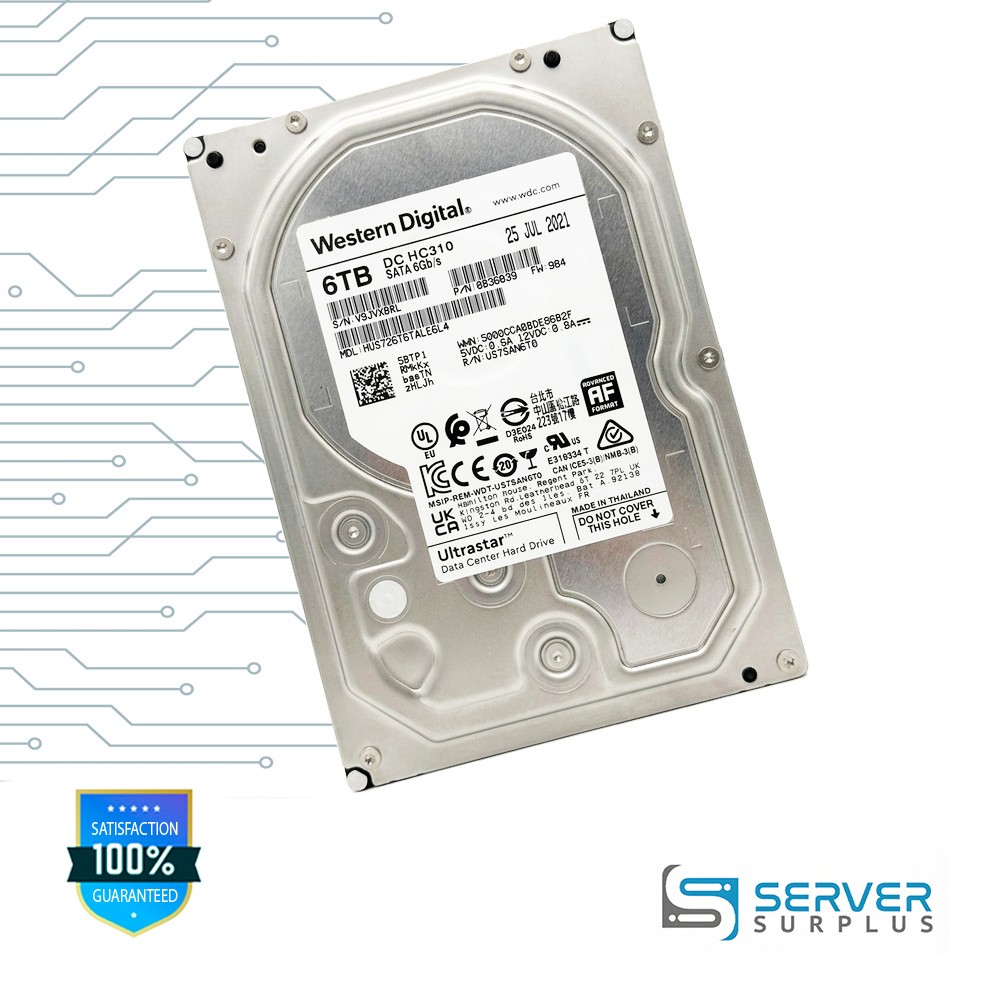 WD Ultrastar DC HC310 6TB SATA 6Gb/s 3.5 in Enterprise HDD | 0B36039