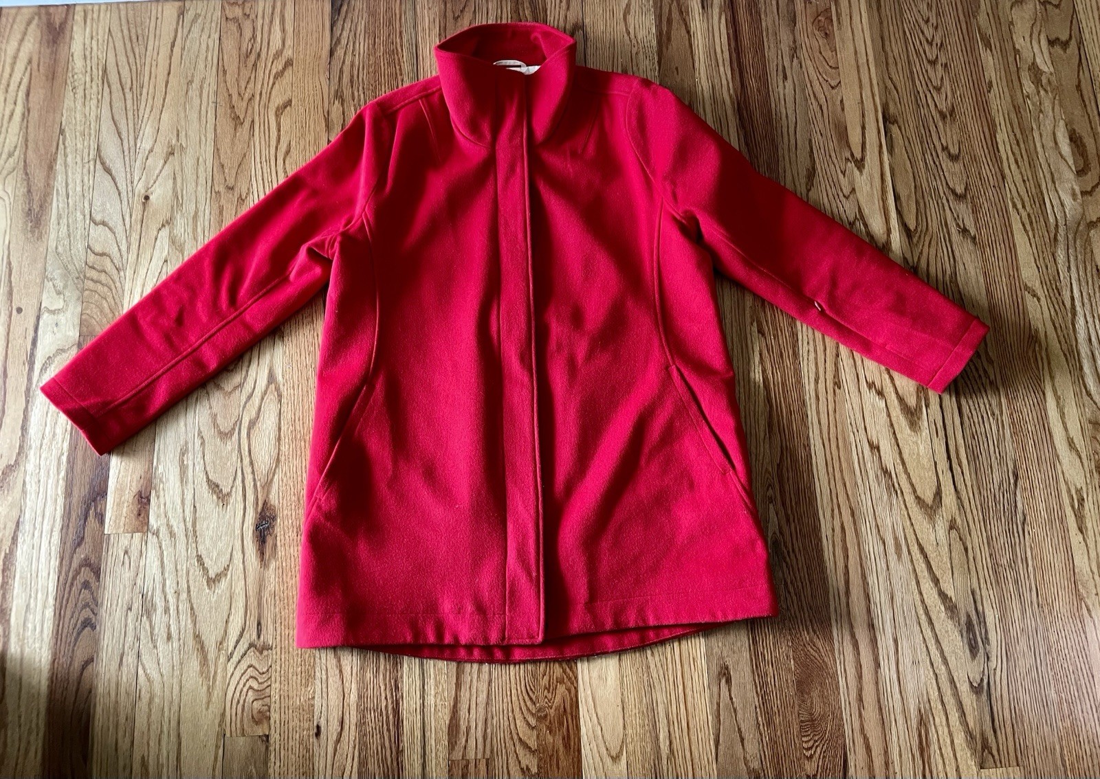 Pendleton Sz L Wool Coat Hudson Bay Striped Lined. Pockets. Red Pendleton Sz L Wool Coat Hudson Bay Striped Lined. Pockets. Red