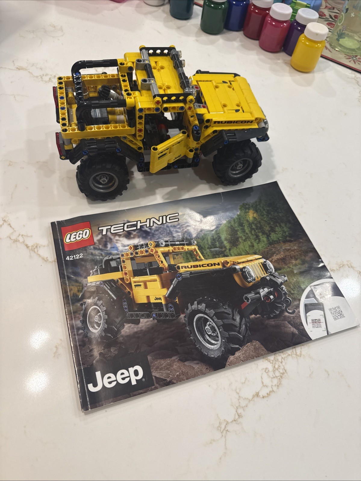 LEGO Technic 42122 Jeep Wrangler 665 piece Set Complete W Manual - No Box LEGO Technic 42122 Jeep Wrangler 665 piece Set Complete W Manual - No Box