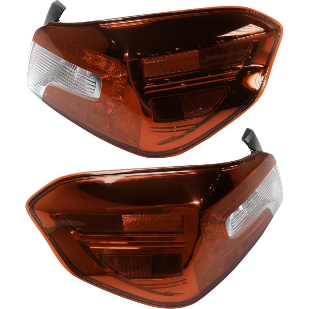Pair Tail Light Red Lens Turn/Brake/Reverse Lamps Subaru WRX Sport-Tech RS 2019