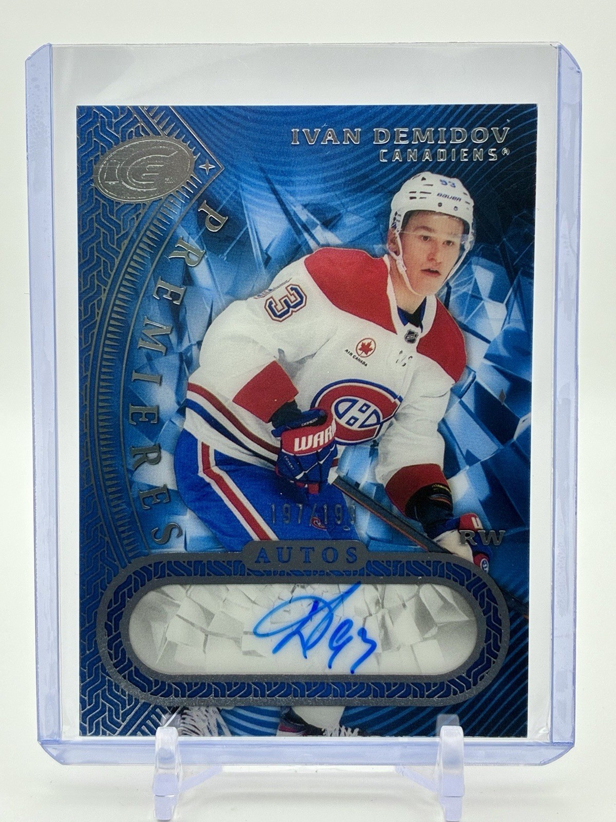 2025-26 UD ICE Hockey IVAN DEMIDOV Rookie Premieres Auto Canadiens 197/199