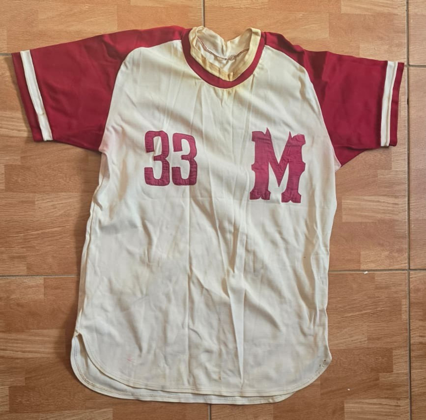 VINTAGE RARE Circa 1960\'s METROPOLITANOS Cuban Baseball Game Worn Jersey