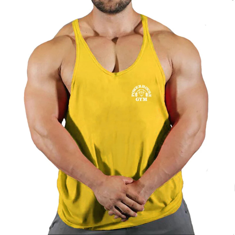 New Arrivals Bodybuilding stringer tank top Gym sleeveless shirt men Fitness Ves