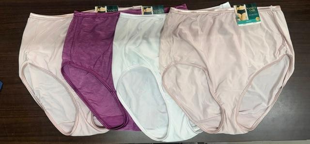 4 pack VANITY FAIR Brief ILLUMINATION 13109 Panty Assorted Colors Size - 8 / XL