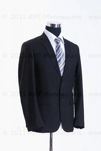 Black Male Pinnable Mannequin Torso, Adjustable Height and Shoulder size M~ L