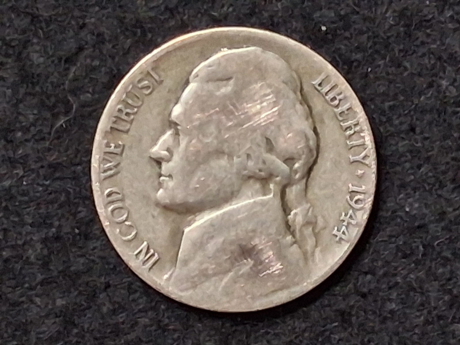 1944 S Jefferson War Nickel 1944 S Jefferson War Nickel