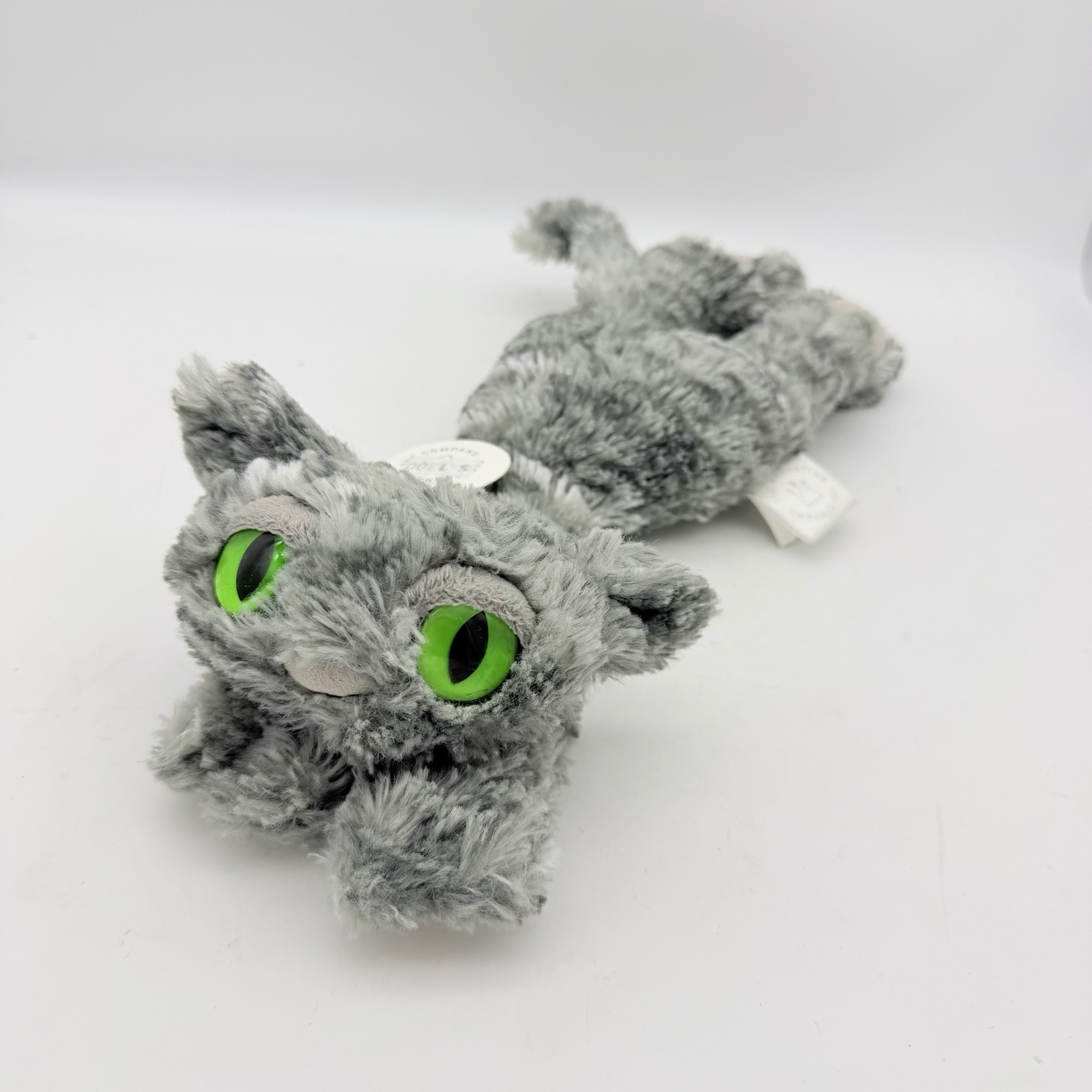 NEW Manhattan Toy Company Lavish Lanky Cat Gray Green Eyes Plush Rare Cat 152780