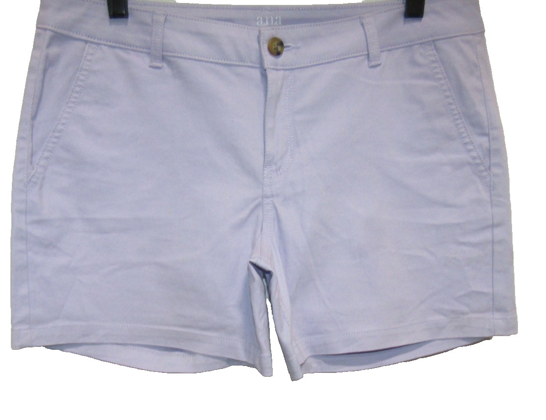 A.N.A A NEW APPROACH LIGHT PURPLE TWILL SHORT CASUAL SHORTS WOMENS SIZE 10