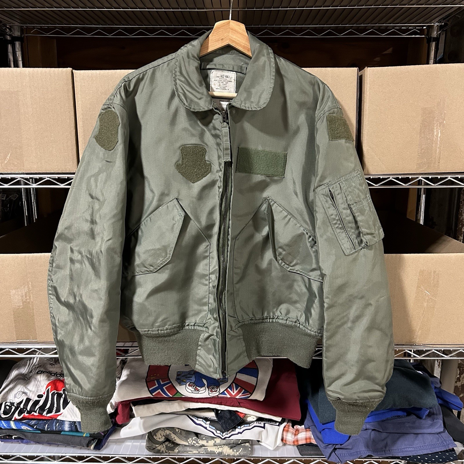 Military Flyer\'s Jacket Men\'s Summer CWU-36/P USAF Large PROPPER Aramid EUC