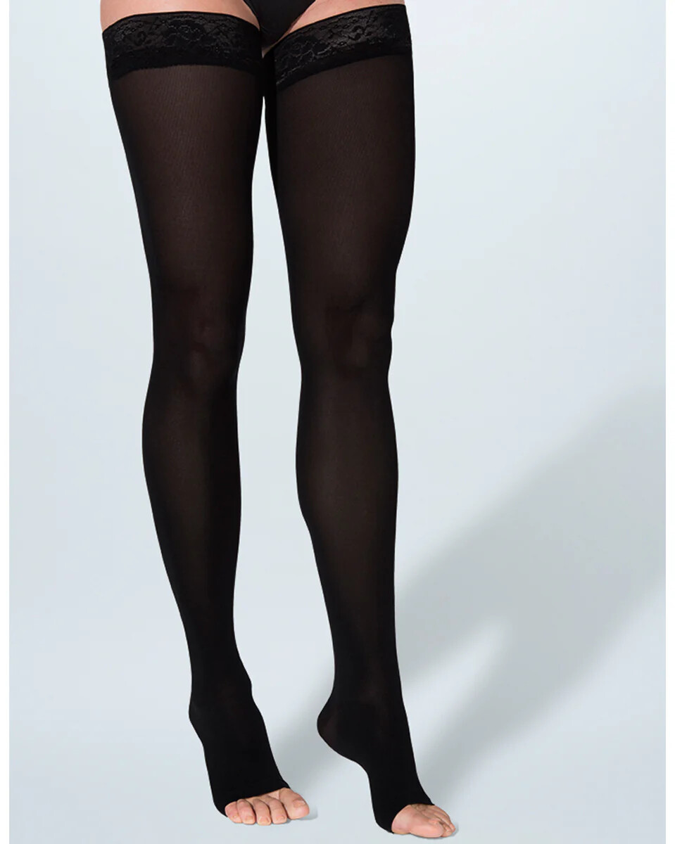 Sigvaris Soft Opaque OT LACE TB 15-20 20-30 30-40 Compression THIGH Stockings Sigvaris Soft Opaque OT LACE TB 15-20 20-30 30-40 Compression THIGH Stockings