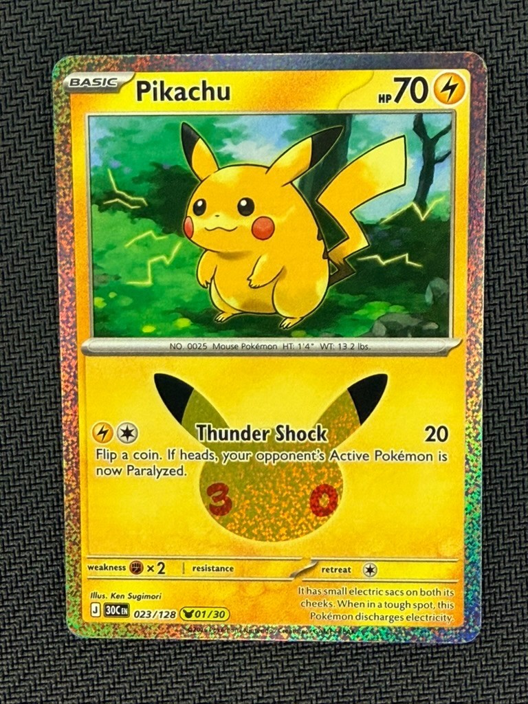 Pokemon TCG: Pikachu RARE Collection 30th Anniversary Pick Your Card
