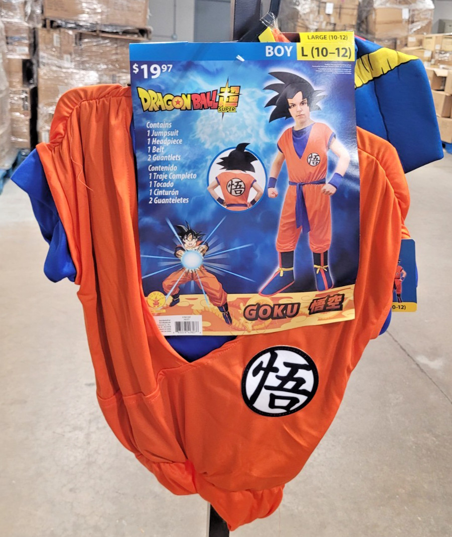 NEW NWT Rubies Child Goku Costume Dragon Ball Super in Sizes M/L 