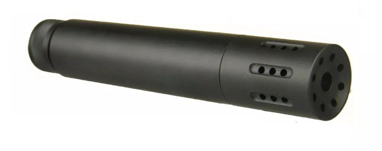 5.56 .223 Aluminum 1/2X28 Slip Over Linear Comp Tube + Muzzle Brake/Protector 5.56 .223 Aluminum 1/2X28 Slip Over Linear Comp Tube + Muzzle Brake/Protector