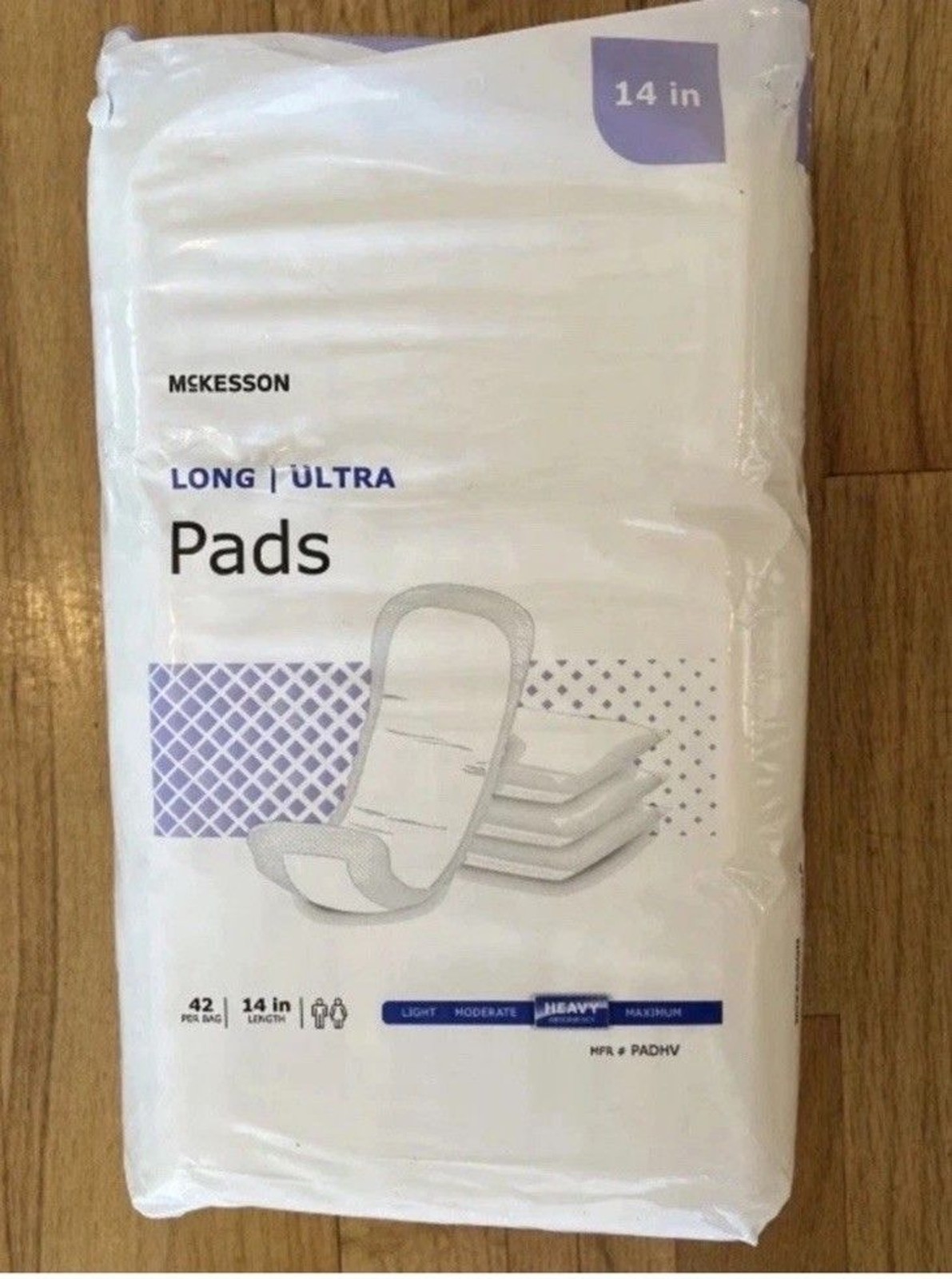 168 McKesson Long Ultra Unisex Incontinent Pads 14\