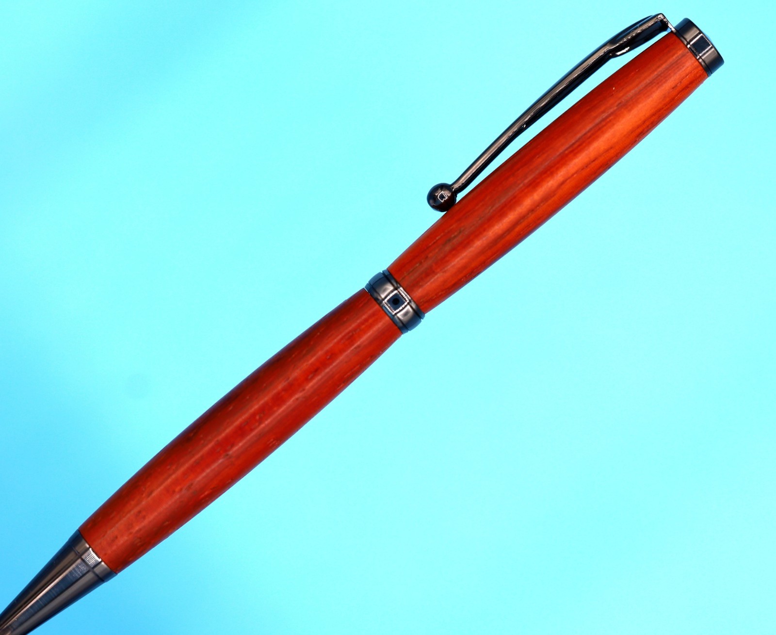 Handcrafted Rosewood Ballpoint Pen Gunmetal Executive Gift Wood Writing Pen