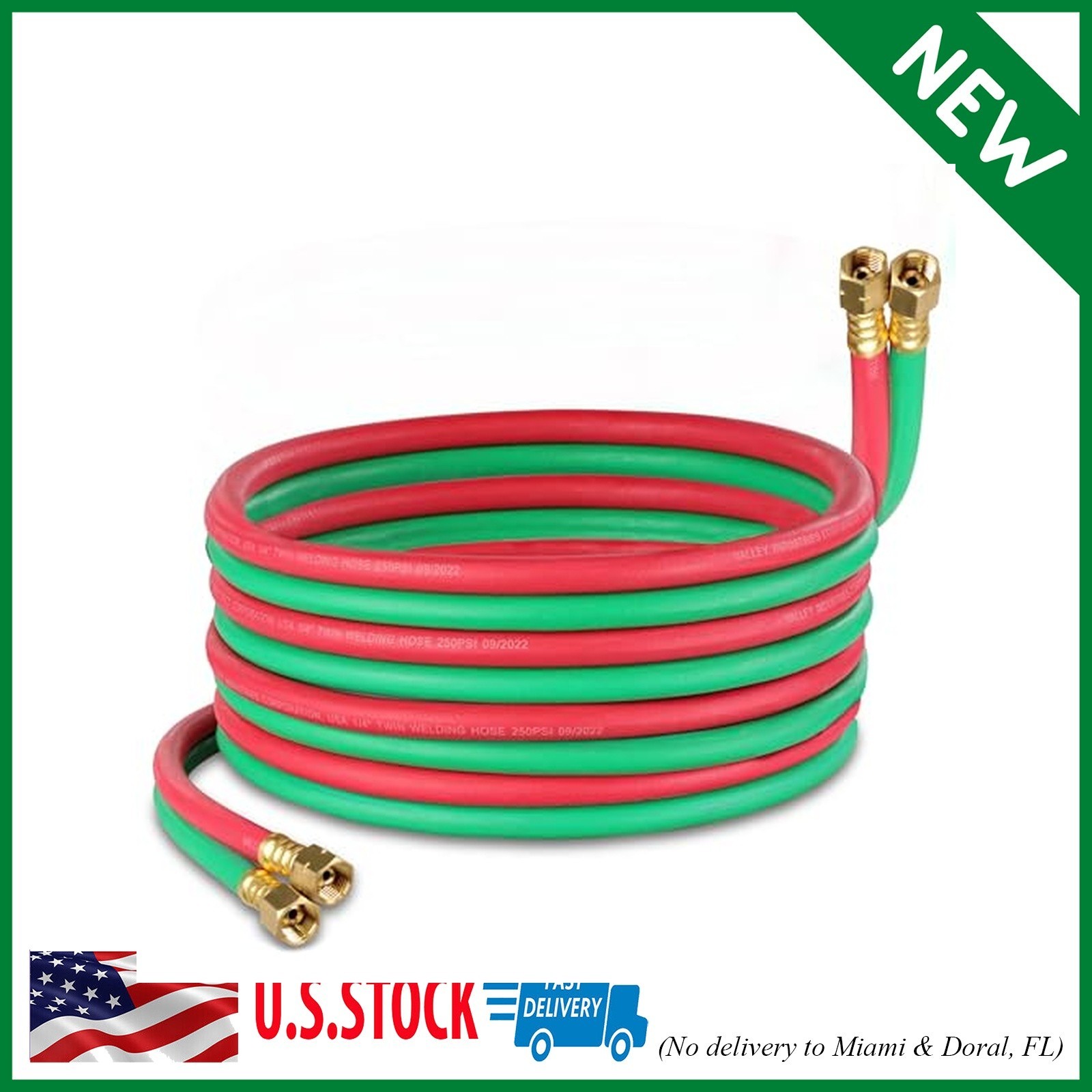 Oxy Acetylene Torch Hose, 25 Foot x 1/4 Inch - B Fitting Twin Cutting Torch Hose Oxy Acetylene Torch Hose, 25 Foot x 1/4 Inch - B Fitting Twin Cutting Torch Hose