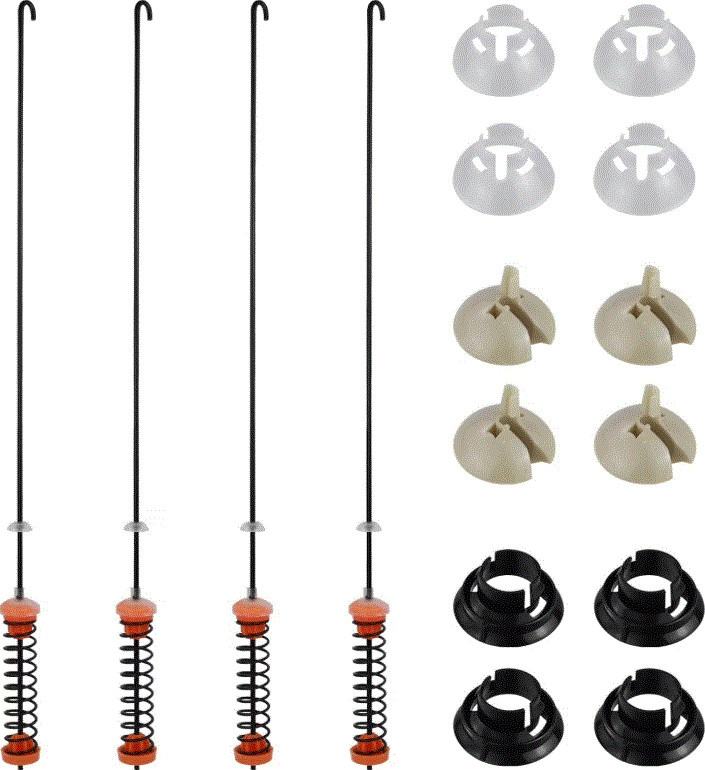 Kenmore 110.26132413 OEM Compatible Washer Heavy Duty Spring Suspension Rods Kit