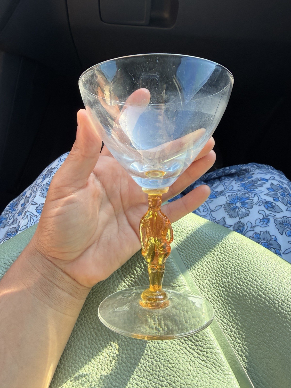 Vintage Morgantown Mai-Kai Derby Jockey Stem Daiquiri Cocktail Glass Tiki Rare