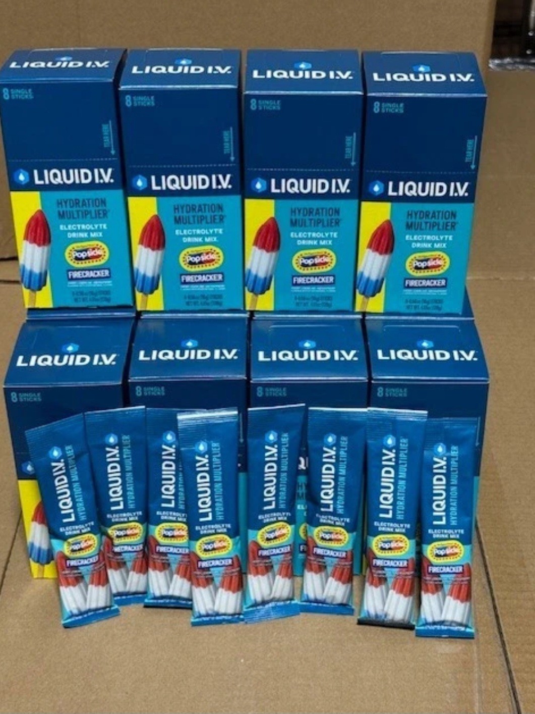 Liquid IV Firecracker Popsicle Hydration Multiplier Drink Mix 12ct 8pks Liquid IV Firecracker Popsicle Hydration Multiplier Drink Mix 12ct 8pks