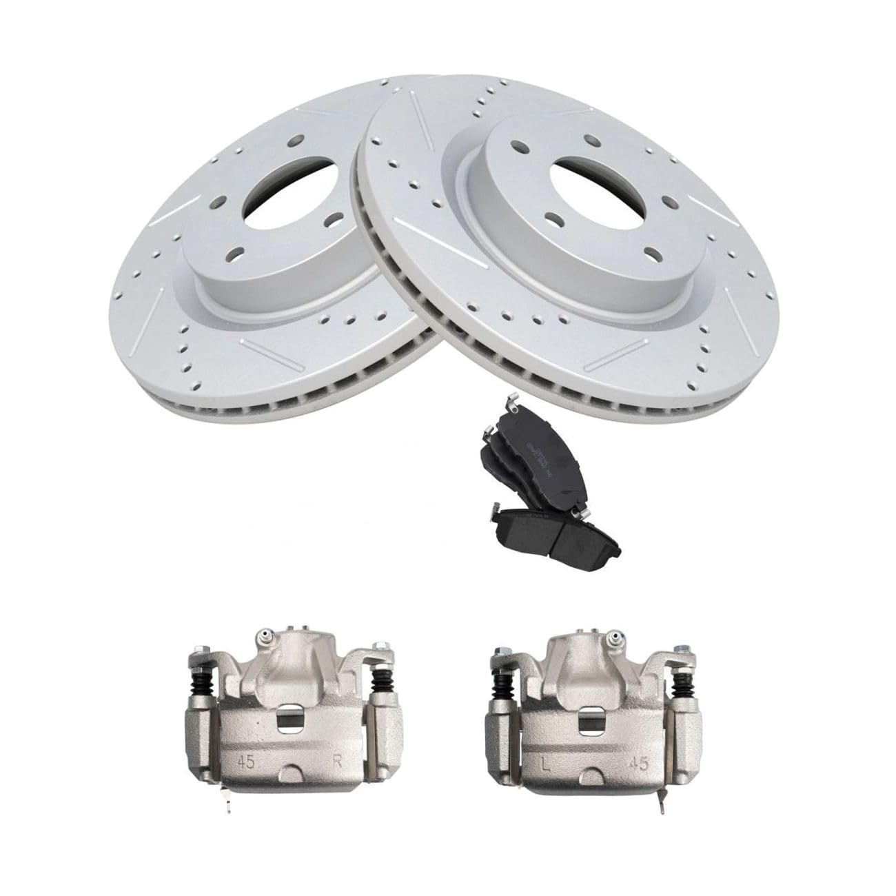 Front Ceramic Pads Calipers Rotor 5 Lug 11.65 for Altima 2010-2013 410605Y790