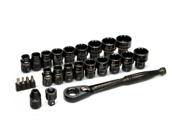 GEARWRENCH GWX6PT25 - 25 Piece 3/8 in. Drive Pass-Thru Ratchet and Socket Set