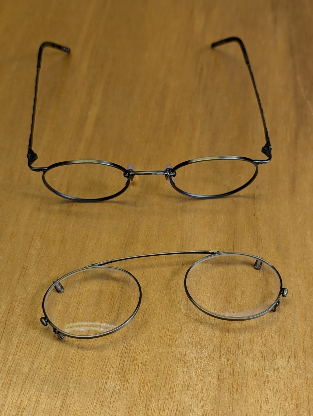 Vintage Bada Los Angeles BL-1351 Eyeglasses Frames Only 46-22-140 Japan Clip-On