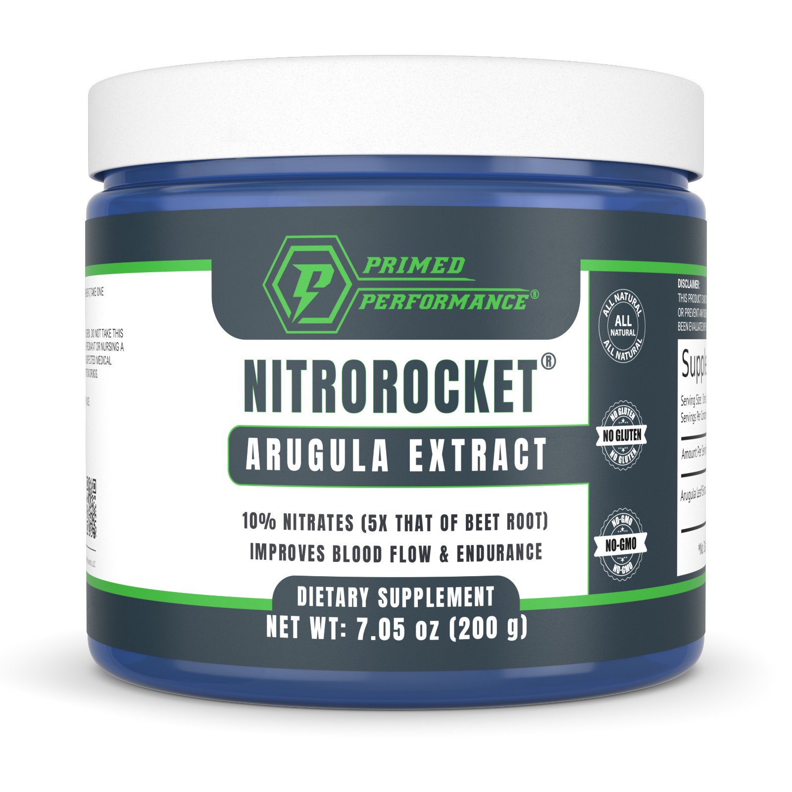 NitroRocket® Arugula Extract - 10% Nitrates - Clean Nitric Oxide Support NitroRocket® Arugula Extract - 10% Nitrates - Clean Nitric Oxide Support